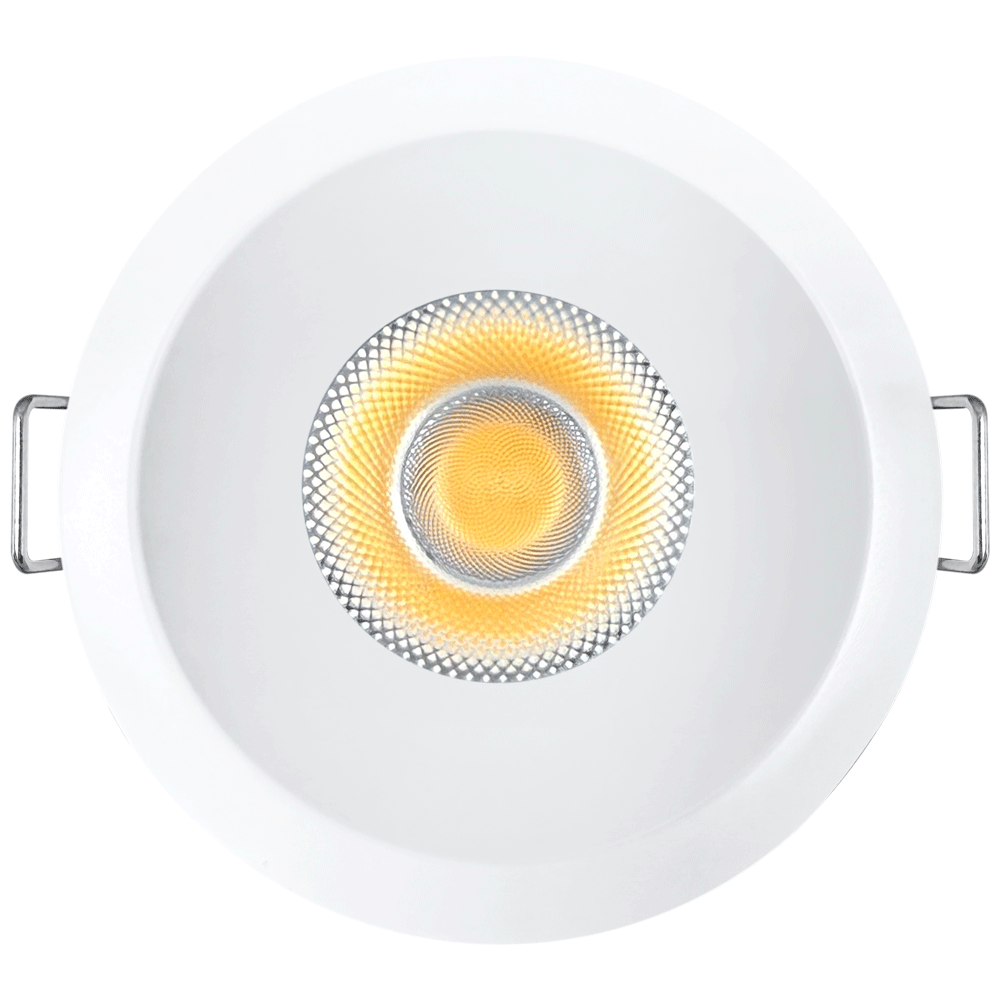 Lotus LED Lights L3G-SRW-WB-LB36-4C90 Tangra 3" Gimbal Square Recessed Wide Trim – 4CCT – 36° Beam – White/Black Duo Trim – Black Lens Reflector – CRI90