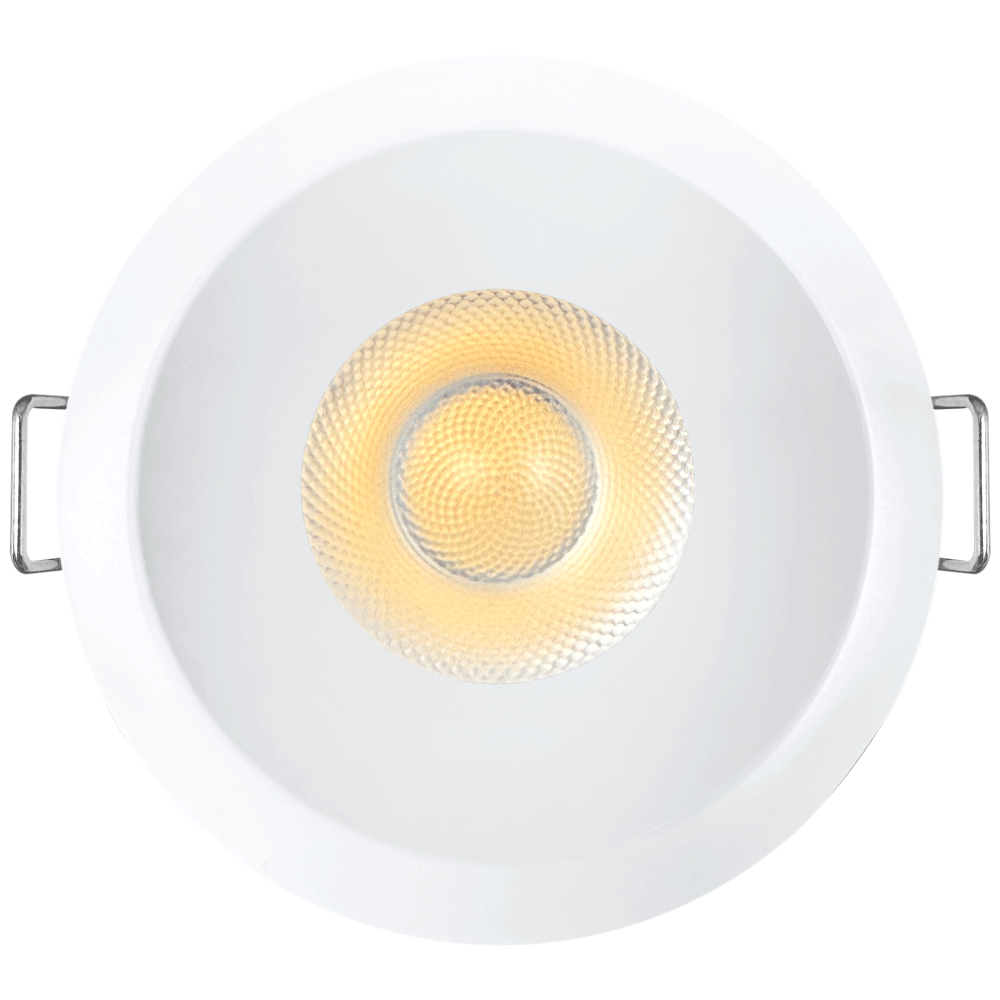 Lotus LED Lights L3G-RST-WH-LW50-3K95 Tangra 3″ Gimbal Round Sloped Thin White Trim, Lens White, Beam Angle 50°, Color Temperature 30K, CRI95