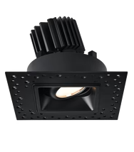 Lotus LED Lights L3G-SIT-BK Trim for Tangra 3" Gimbal Square Invisible,, Black Finish