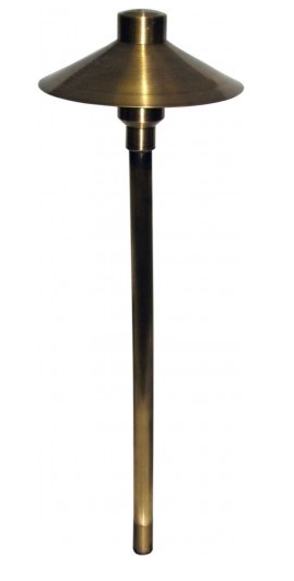 Orbit LB225-AZ-WW Led Outdoor Solid Brass Mushroom Path Light, Wattage 2w, Voltage 12v, Color Temperature 3000k, Antique Bronze Finish