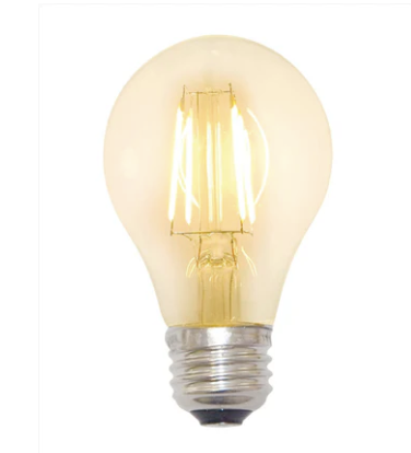 Cyber Tech Lighting LB40CA15-D-E12/WW-2PK LED Clear A15 Filament Bulb, E12, Dimmable, Wattage 3.3W, Color Temperature 2700K. Warm White - 2 Pack
