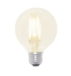 Cyber Tech Lighting LB60G25-D/WW/2PK 5.5W LED G25 Globe Lamp, CCT 2700K, 2-Pack