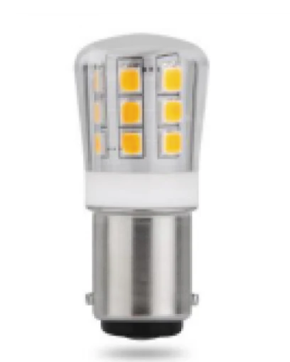 Orbit LBAY-3W-WW LED Bayonet, BA15 Square Base, Color Temperature 3000K, Wattage 3W, Voltage 12~25V