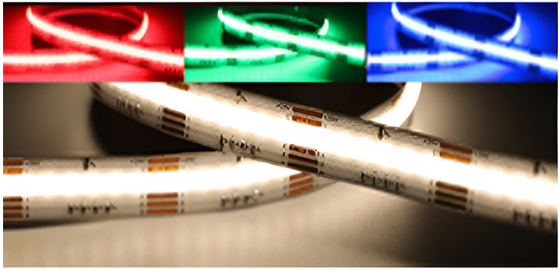 Lotus LED Lights LBL-PWM-RGBW-IP20-16FT 24V RGBW (3000K) COB LED Strip Light, PWM Dimmable, IP20, 16.4ft Roll