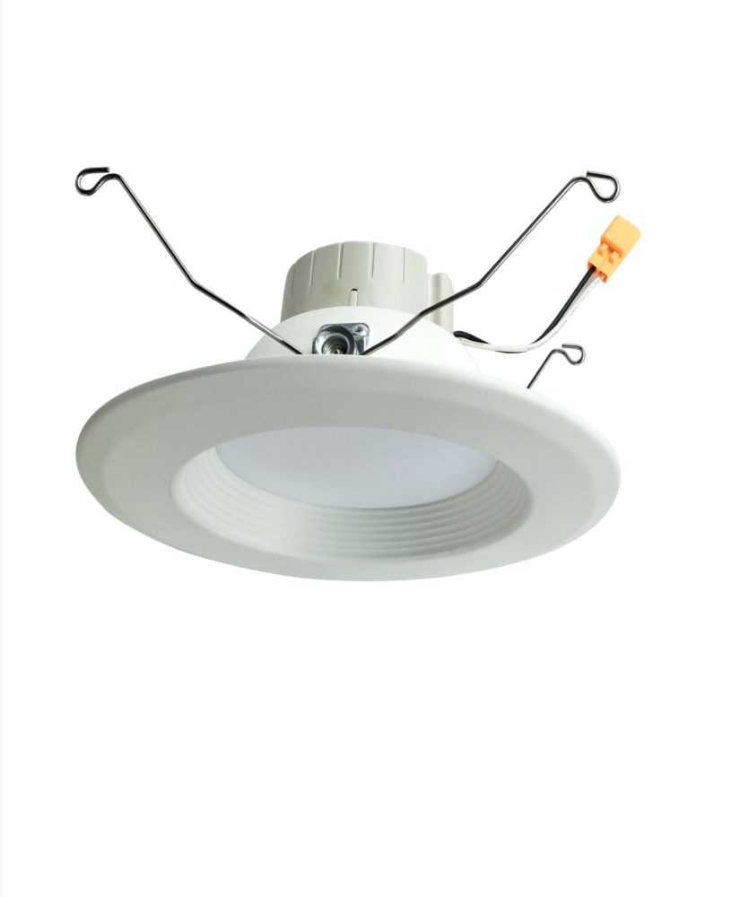 Cyber Tech Lighting LC10RT6-345K 6" 10W Baffled Recessed Can Retrofit Kit, Tunable, 60W Inc. Retrofit, Dim, CCT 3000K/4000K/5000K