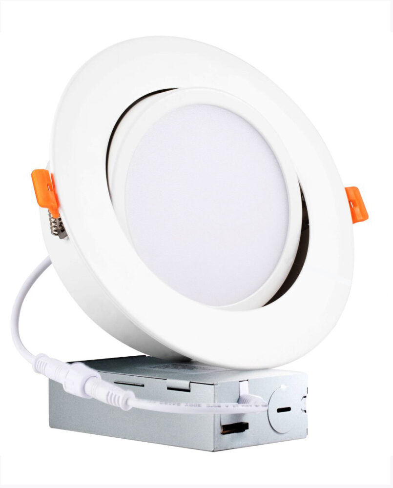 Cyber Tech Lighting LC12RT6-NCBXPVT/CCT 6″ LED 5CCT Tunable Gimbal J-Box Down Light