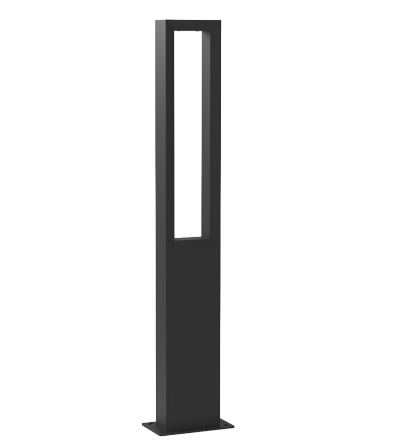 Westgate LC800-7FT-MCT-BK Light Column Bollard 7ft, 30W, 2165lm, 30k/40k/50k Black Finish