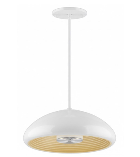 Westgate LCEU-12-30K-WH 12 Inch LED Pendant Copper Reflector Watt 12W, Lumens 815lm, CCT 3000K