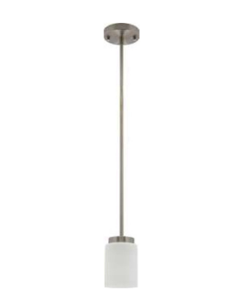 Westgate LCFE-E26-P1L-BN 54 Inch LED Pendant Light Lamp 1 Brushed Nickel Finish