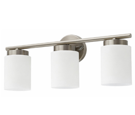 Westgate LCFE-E26-V3L-BN LED Vanity Wall Light 3-Lamp