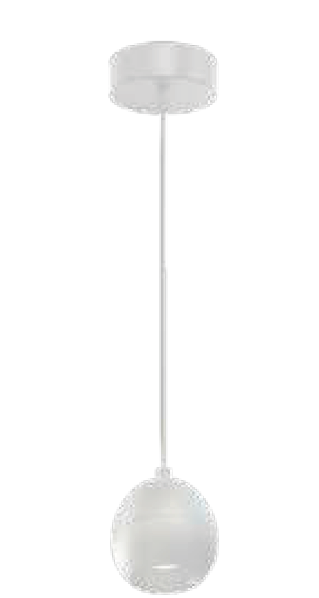 Westgate LCFK-MCTP-WH Coconut Pendant, Commercial/residential With 6ft Adjustable Cord, 6" Diameter, 6w/9w/12w, 960lm Max, 30k/40k/50k White Finish