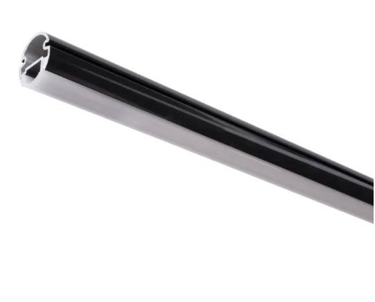 Task Lighting LCR24-T4-06WBK 24" Lighted Closet Rod - CCT Tunable White (27K-5K) - Aluminum Profile - Frosted Lens - Black - 24V