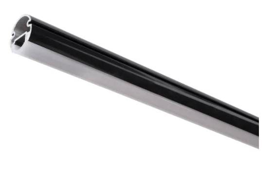Task Lighting LCR42-S4-11WBK3 42" Lighted Closet Rod - 3000K - Aluminum Profile - Frosted Lens - Black - 24V