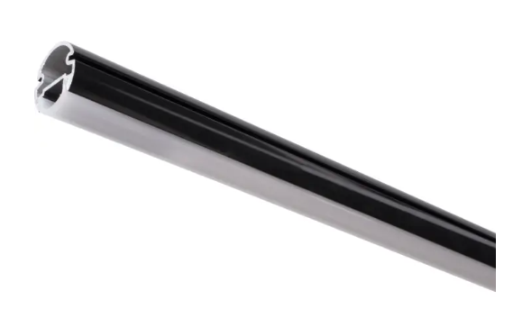 Task Lighting LCR42-S4-11WBK4 42" Lighted Closet Rod - 4000K - Aluminum Profile - Frosted Lens - Black - 24V