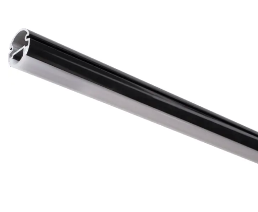 Task Lighting LCR54-S4-14WBK4 54" Lighted Closet Rod - 4000K - Aluminum Profile - Frosted Lens - Black - 24V