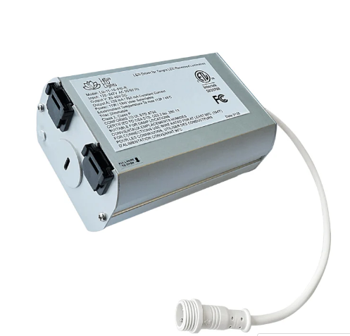 Lotus LED Lights LD-11-15-010-R 120-347V 0-10V Dimmable 11W/15W Residential 2 Romex quick cable connectors and 1 knock-out
