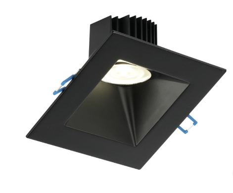Lotus LED Lights LD3S-5CCT-5SSL-BK 5" Sloped Deep Regressed Led Downlight - 30° Slope - 15w - 27k / 3k / 35k / 4k / 5k - 1,400 Lumens - 120v - Black Finish