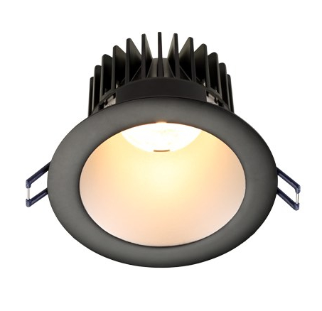 Lotus LED Lights LD4R-30K-4R-SR-BT-15D 4" Round Deep Regressed LED Downlight - 15W - Silver Reflector - Black Trim - 3000K - 1,150 Lumens - 120V, 15D Beam Angle