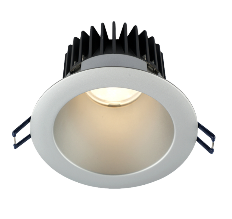 Lotus LED Lights LD4R-30K-4R-SR-ST-15D 4" Round Deep Regressed LED Downlight - 15W - Silver Reflector - Silver Trim - 3000K - 1,150 Lumens - 120V, 15D Beam Angle