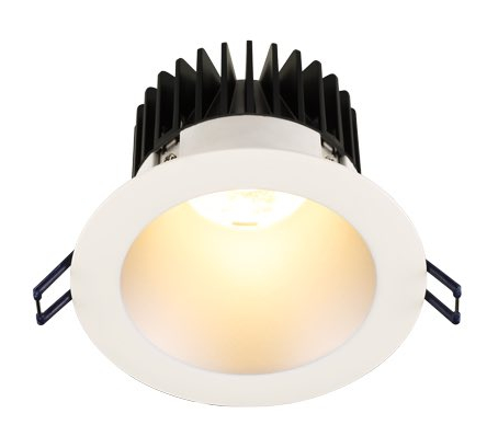 Lotus LED Lights LD4R-30K-4R-SR-WT-15D 4" Round Deep Regressed LED Downlight - 15W - Silver Reflector - White Trim - 3000K - 1,150 Lumens - 120V, 15D Beam Angle