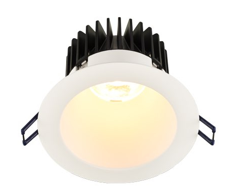 Lotus LED Lights LD4R-30K-4R-WR-WT-60D 4" Round Deep Regressed LED Downlight - 15W - White Reflector - White Trim - 3000K - 1,150 Lumens - 120V with 60 Degree
