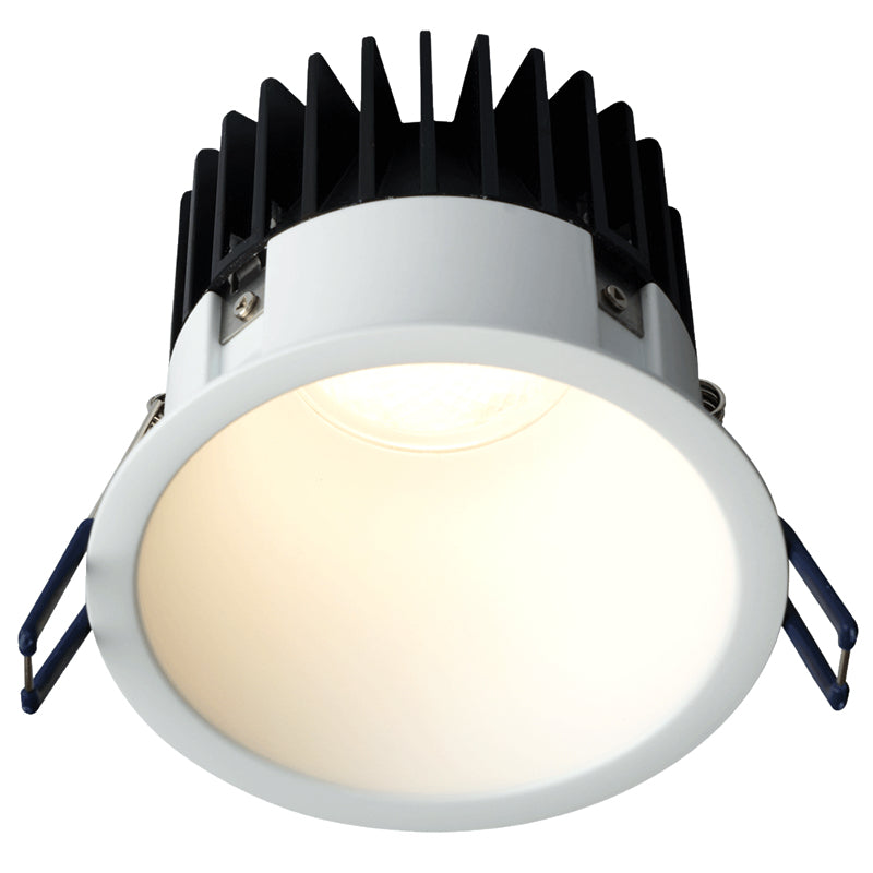 Lotus LED Lights LD4R-35K-4R-WR-TT 4" Round Deep Regressed LED Downlight, Color Temperature 3500K, Wattage 15W, Lumens 1250 lm, 120V, White Reflector - White Thin Trim