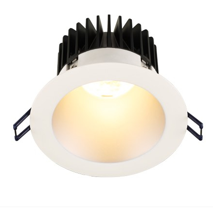 Lotus LED Lights LD4R-35K-HO-4R-SR-WT 4" Round Deep Regressed Led Downlight - High Output - 18w - Silver Reflector - White Trim - 3500k - 1,600 Lumens - 120v