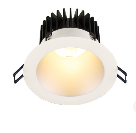Lotus LED Lights LD4R-50K-HO-4R-SR-WT 4" Round Deep Regressed Led Downlight - High Output - 18w - Silver Reflector - White Trim - 5000k - 1,700 Lumens - 120v
