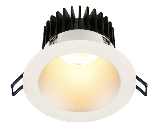 Lotus LED Lights LD4R-5CCT-HO-4R-SR-WT-60D 4 inch Round Deep Regressed LED Downlight High Output, Wattage 18W, Multi-Color Temperature, 60 Deg. Beam Angle, Silver Reflector White Trim