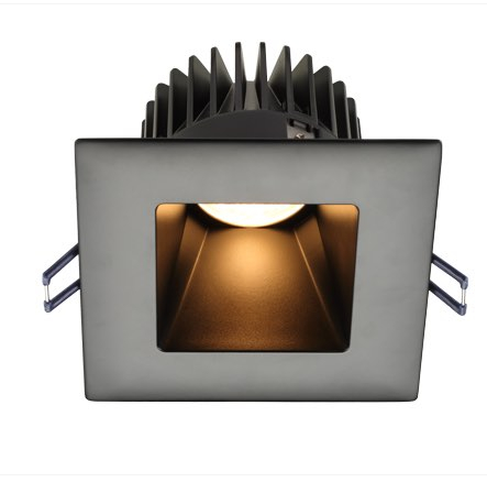 Lotus LED Lights LD4S-5CCT-HO-4S-BR-BT 4" Square Deep Regressed Led Downlight - Hight Output - 18w - Black Reflector - Black Trim - 27k / 3k / 35k / 4k / 5k - 1,700 Lumens - 120v