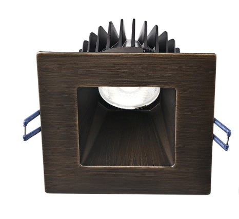 Lotus LED Lights LD4S-5CCT-HO-4S-ORB 4" Square Deep Regressed Led Downlight - High Output - 18w - 27k / 3k / 35k / 4k / 5k - 1,700 Lumens - 120v - Oil Rubbed Bronze
