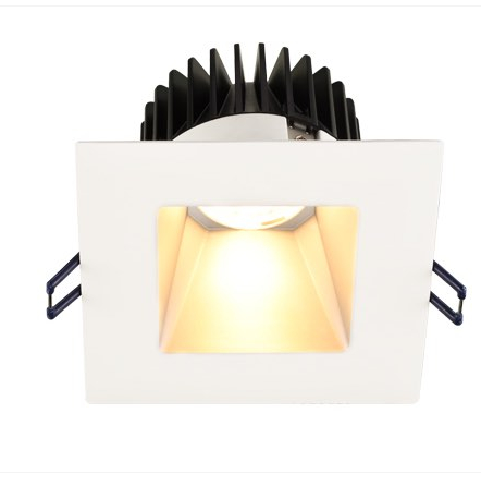 Lotus LED Lights LD4S-5CCT-HO-4S-SR-WT 4" Square Deep Regressed Led Downlight - Hight Output - 18w - Silver Reflector - White Trim - 27k / 3k / 35k / 4k / 5k - 1,700 Lumens - 120v