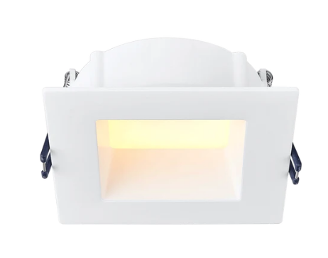 Lotus LED Lights LE4SR-5CCT-WH 4" Square Deep Regressed Eco 11W LED 5CCT 27-30-35-40-50K White Type IC Wet Air-Tight CRI 90+