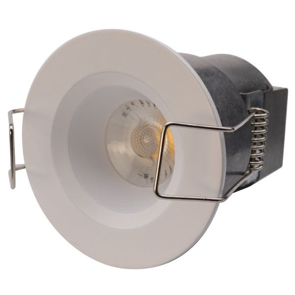 Lotus LED Lights LED-1-S6W-30K-T1-12WD-R-WH 2" Mini Round LED Recessed Wide Trim Downlight, CCT 3000K, 24V, White Finish