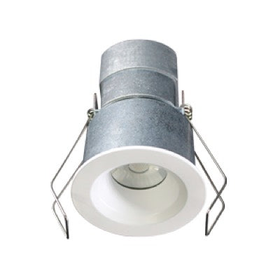 Lotus LED Lights LED-1-S6W-30K-T1-R-WH 2" Mini Round LED Recessed Downlight, CCT 3000K, 480lms, 24V, White Finish