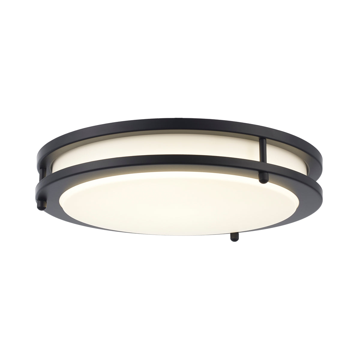Trans Globe Lighting LED-16312 BK black LED flush mount ceiling light