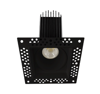 Lotus LED Lights LED-2-S11W-5CCT-BK-EY-T-SQ 2" Trimless Square Gimbal Led Downlight - 11w - 27k / 3k / 35k / 4k / 5k - 950 Lumens - 120v - Black Finish