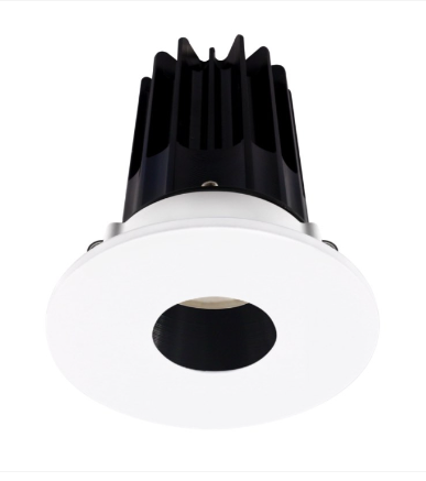 Lotus LED Lights LED-2-S15W-27K-2RRBK-2RPH 2" Led Recessed Downlight - High Output - 15w - 2700k - 980 Lumens - Black Reflector - Pinhole Trim - 120v