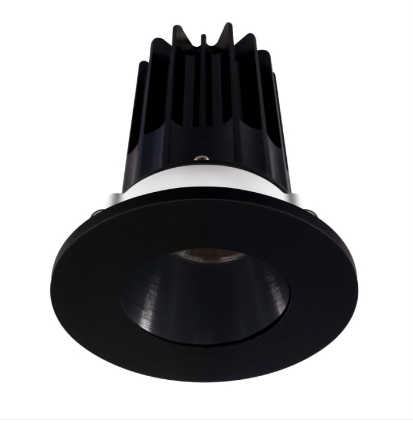 Lotus LED Lights LED-2-S15W-27K-2RRBK-2RTBK-24 2" Led Recessed Downlight - High Output - 15w - 2700k - 980 Lumens - Black Reflector - Round Black Trim - 24° - 120v