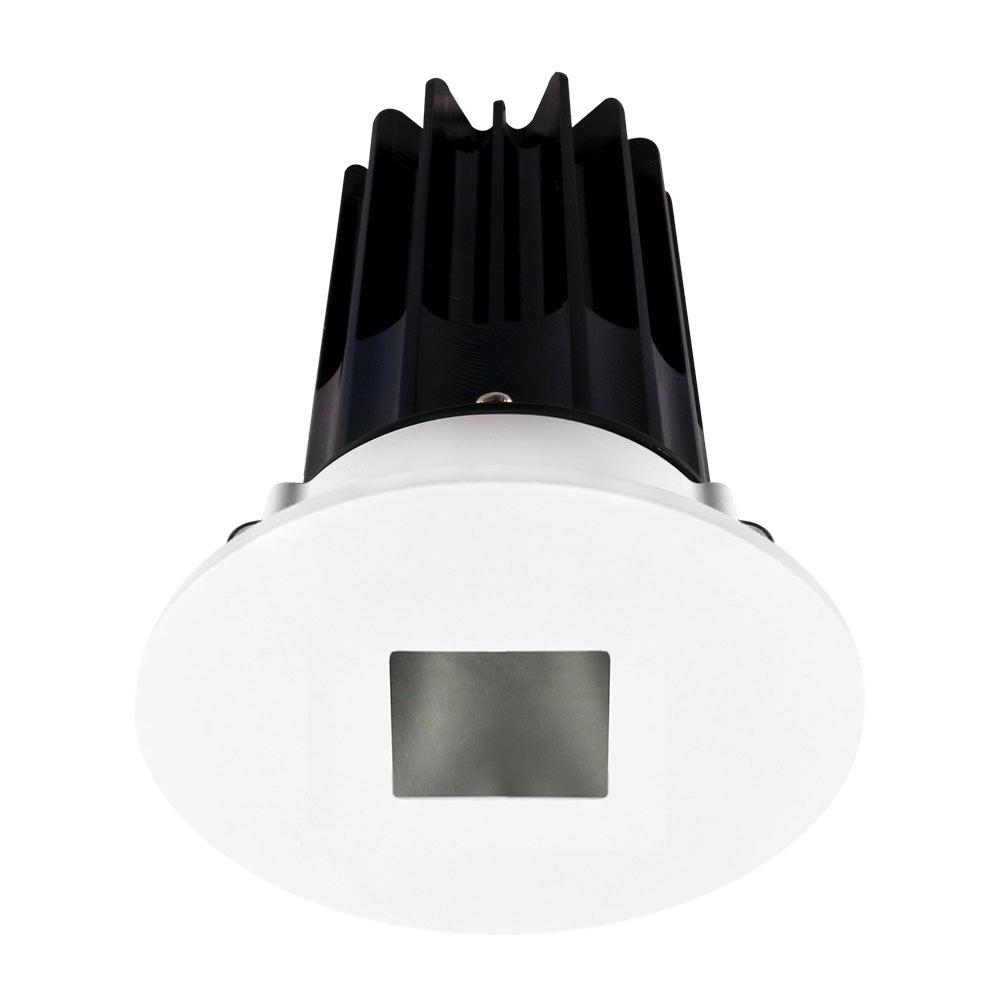 Lotus LED Lights LED-2-S15W-5CCT-2RRCH-2RSH-24D 2" High Output Round Recessed LED Designer Series Downlight – 15W – 5CCT – Selectable Lumens – 24° Beam Angle – 90+ CRI – Chrome Reflector – White Shower Trim