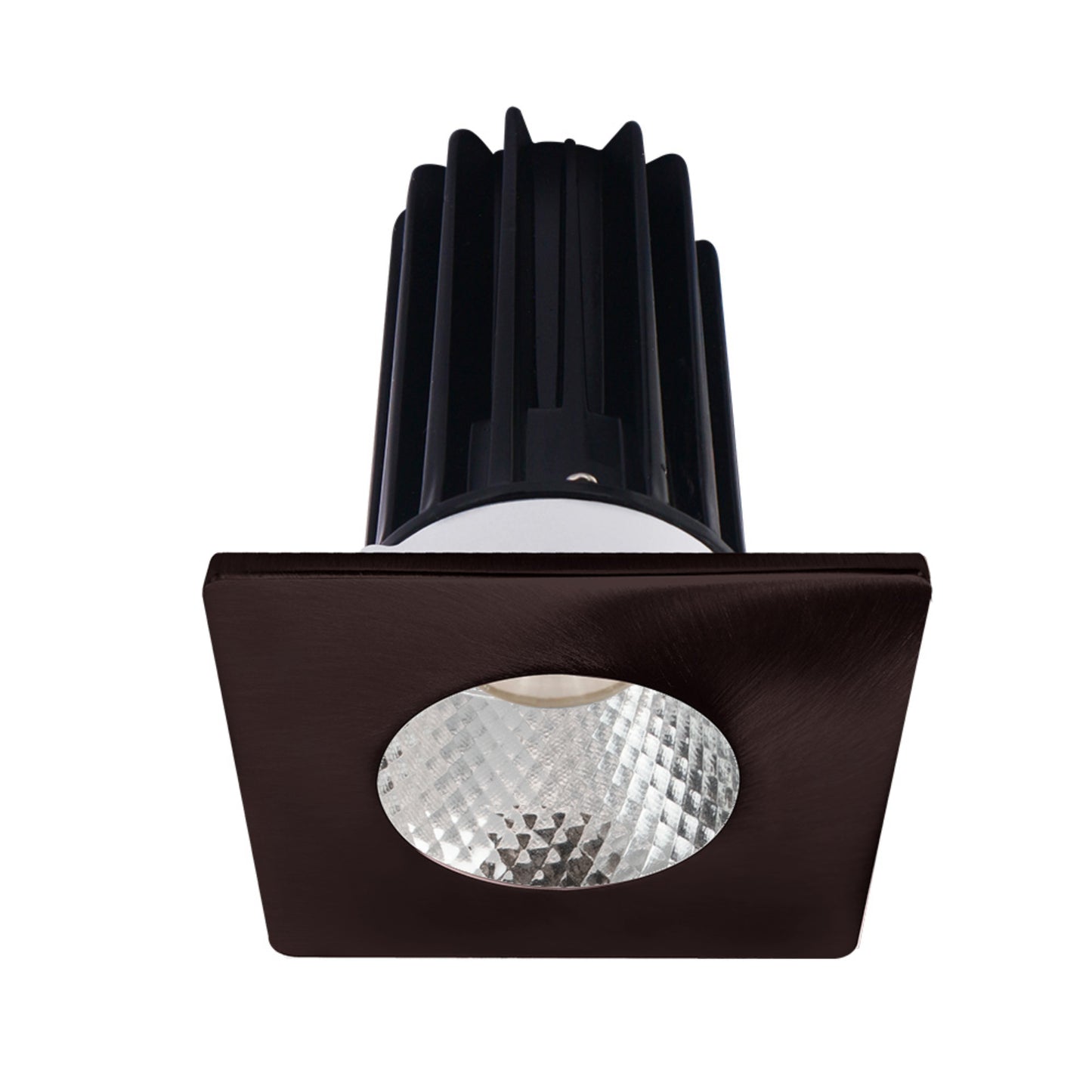 Lotus LED Lights LED-2-S8W2-5CCT-2RRDM-2STBZ-60D 2" Recessed LED 8W Designer Series, Selectable CCT and Lumens , Diamond Reflector, Square Bronze Trim, 60° Beam Angle