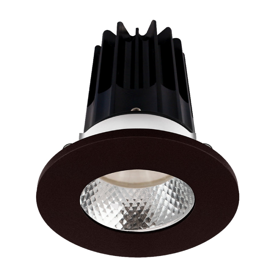 Lotus LED Lights LED-2-S8W2-5CCT-2RRDM-2RTBZ-60D 2" Round Designer Series LED Recessed Downlight - 8W - 120V - Lumens / CCT Selectable - 60° Beam Angle With Diamond Reflector - Bronze Trim