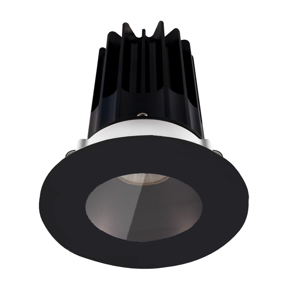 Lotus LED Lights LED-2-S15W-3018K-2RRBZ-2RST-BK-24D 2 Inch Round Recessed LED Downlight, Wattage 15W, High Output, Color Temperature 3000-1800K, Dim to Warm, 24 Degree Beam Spread, Bronze Reflector, Shower Trim, Black