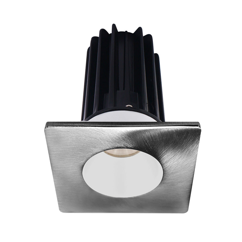 Lotus LED Lights LED-2-S15W-5CCT-2RRWH-2STCH-60D 2" Recessed LED 15W High Output Designer Series, Selectable CCT and Lumens , White Reflector, Square Chrome Trim, 60° Beam Angle