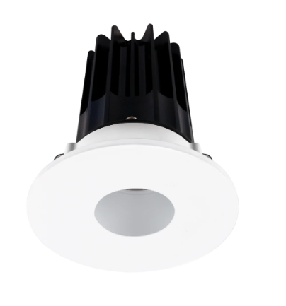 Lotus LED Lights LED-2-S15W-3018K-2RRAK-2RPH-24D 2 Inch Round Recessed LED Downlight, Wattage 15W, High Output, Color Temperature 3000-1800K, Dim to Warm, 24 Degree Beam Spread, Alzak Reflector, Round Pinhole Trim