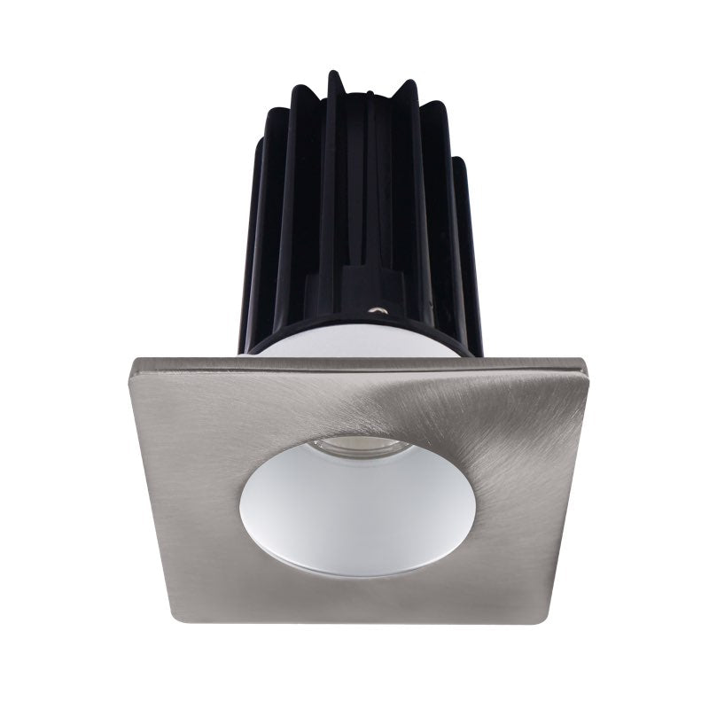 Lotus LED Lights LED-2-S15W-3018K-2RRAK-2STBN-24 2" LED Recessed Downlight, High Output, Color Temperature Dim to Warm, Wattage 15W, Lumens 800 lm, Beam Angle 24°, Silver Reflector - Brushed Nickel Trim