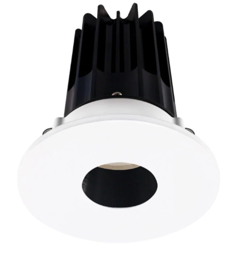 Lotus LED Lights LED-2-S15W-3018K-2RRBK-2RPH-60D 2 Inch Round Recessed LED Downlight, Wattage 15W, Color Temperature Dim to Warm 3000-1800K, Lumens 800 lm, 60° Beam Angle, Black Reflector, Round Pinhole Trim