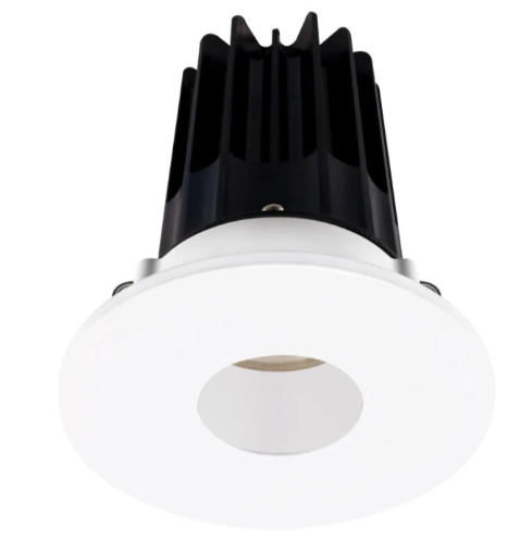 Lotus LED Lights LED-2-S15W-3018K-2RRWH-2RPH-60D 2 Inch Round Recessed LED Downlight, Wattage 15W, Color Temperature Dim to Warm 3000-1800K, Lumens 800 lm, 60° Beam Angle, White Reflector, Round Pinhole Trim