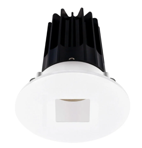 Lotus LED Lights LED-2-S15W-3018K-2RRWH-2RSH-60D 2 Inch Round Recessed LED Downlight, Wattage 15W, Color Temperature Dim to Warm 3000-1800K, Lumens 800 lm, 60° Beam Angle, White Reflector, Round Trim Square Hole