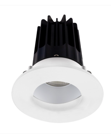 Lotus LED Lights LED-2-S15W-40K-2RRAK-2RWW 2" Led Recessed Downlight - High Output - 15w - 4000k - 1,020 Lumens - Silver Reflector - Wall Wash Trim - 120v